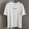 MONCLER Mengkou 2023 spring and summer new logo logo design couple short-sleeved T-shirts! Counter synchronization