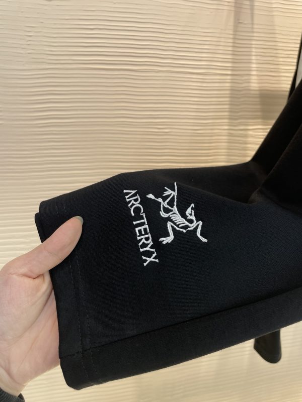 Top quality Arcteryx Archeopteryx 2023 new logo letter embroidery pattern silk cotton light fabric casual shorts Black White M-4XL - Image 9