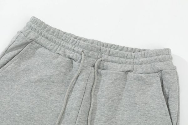 LOEWE graffiti embroidery letters embroidered five-point pants, cotton sweater fabric - Image 8