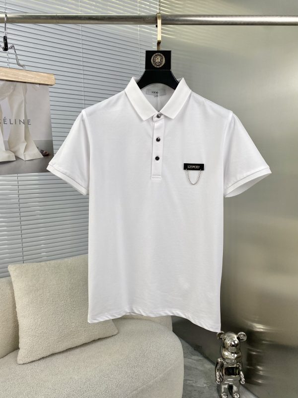 LOEWE 2023 Spring/Summer New Men's Lapel Polo Shirt Series Casual Custom Weaving - Image 3