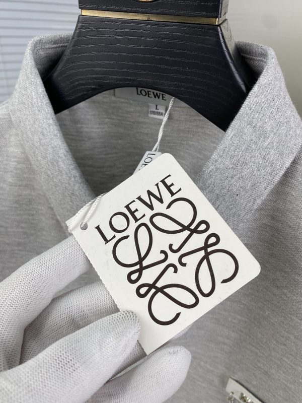 LOEWE 2023 Spring/Summer New Men's Lapel Polo Shirt Series Casual Custom Weaving - Image 8