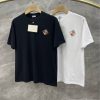 LOEWE 2023 men's round neck short-sleeved T-shirt is new! Iconic small embroidered LOGO