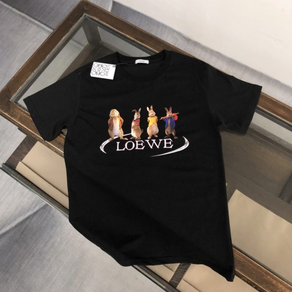 LOEWE 2023 new launch counter series cotton T-shirt! new design inspiration