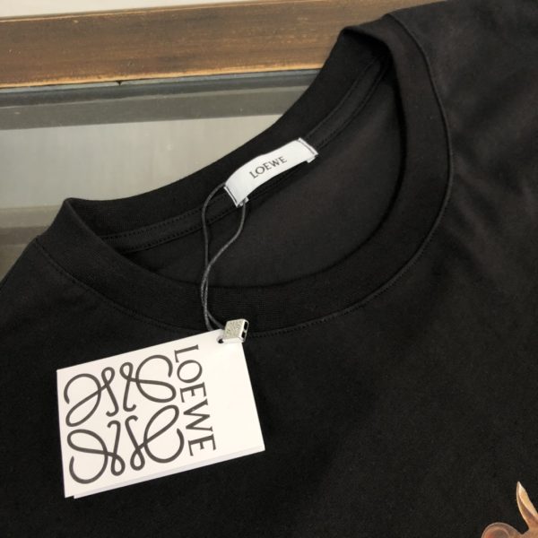 LOEWE 2023 new launch counter series cotton T-shirt! new design inspiration - Image 4