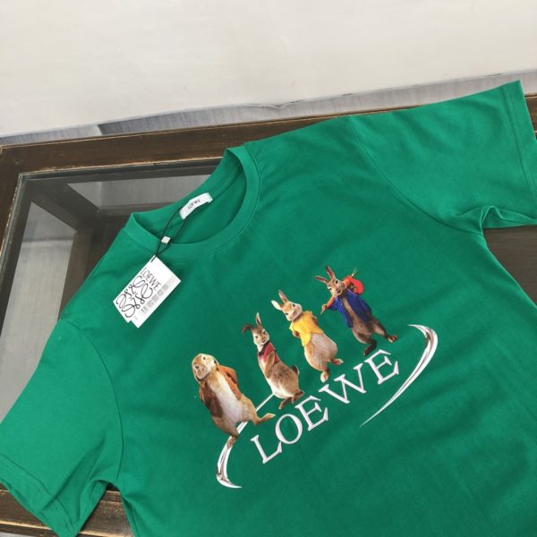 LOEWE 2023 new launch counter series cotton T-shirt! new design inspiration - Image 3