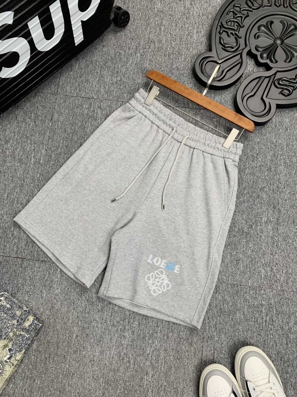 LOEWE 2023 autumn and winter new men's casual shorts, high-end custom pure cotton breathable fabric, breathable micro-elastic and extremely comfortable - Image 4