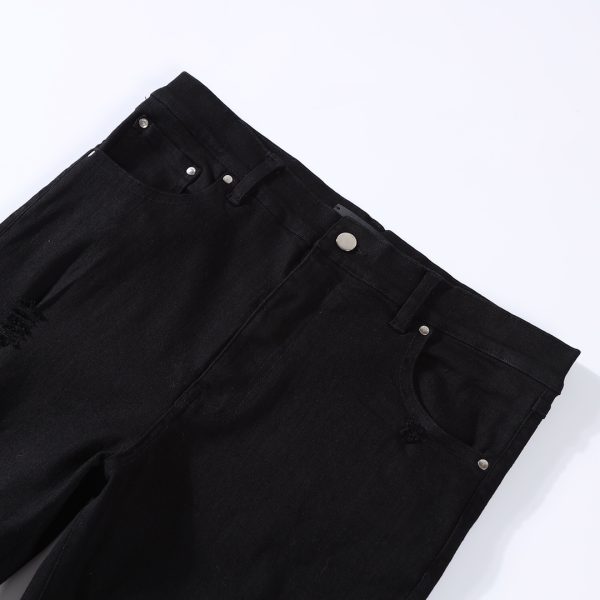Amiri 22ss washed and ripped stretch-denim jeans - Image 3
