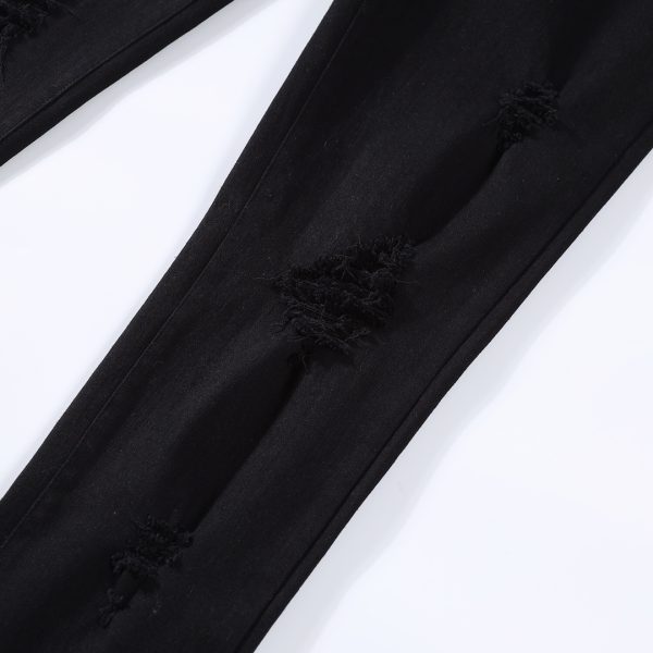 Amiri 22ss washed and ripped stretch-denim jeans - Image 5
