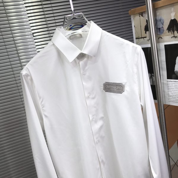 Dior 23 men's shirt, business casual slim fit long-sleeved shirt! A must-have for all men, for business or leisure! Limited new style - Image 5