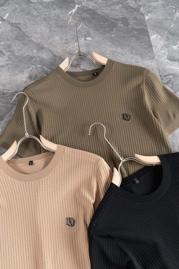 The texture of Dior impresses you! The summer icy yarn crew neck shirt that has been praised and repurchased by countless old customers - Image 5