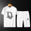 [DIOR] 2023 new men's short-sleeved shorts suit! Synchronous sales on the official website! High-end version on the market! Delicate and soft