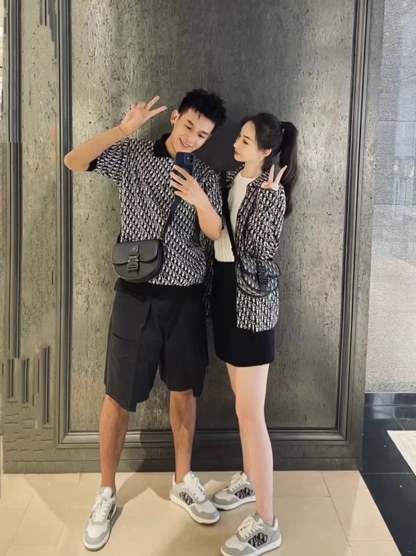 Dior, 23ss Oblique presbyopic polo shirt men and women of the same style