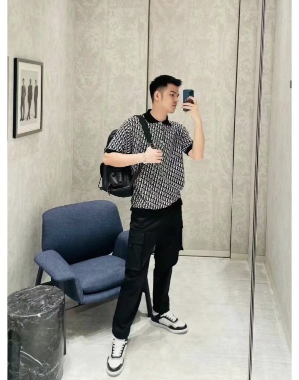 Dior, 23ss Oblique presbyopic polo shirt men and women of the same style - Image 5