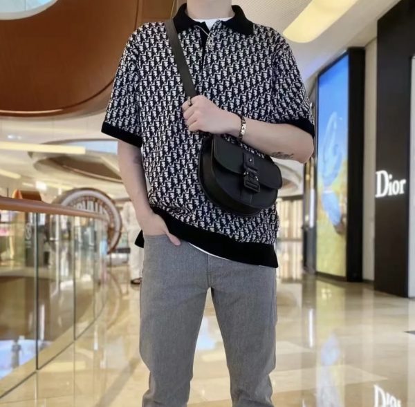 Dior, 23ss Oblique presbyopic polo shirt men and women of the same style - Image 7