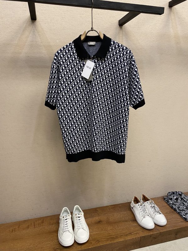 Dior, 23ss Oblique presbyopic polo shirt men and women of the same style - Image 9
