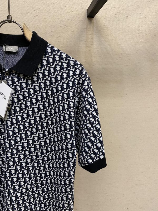 Dior, 23ss Oblique presbyopic polo shirt men and women of the same style - Image 12