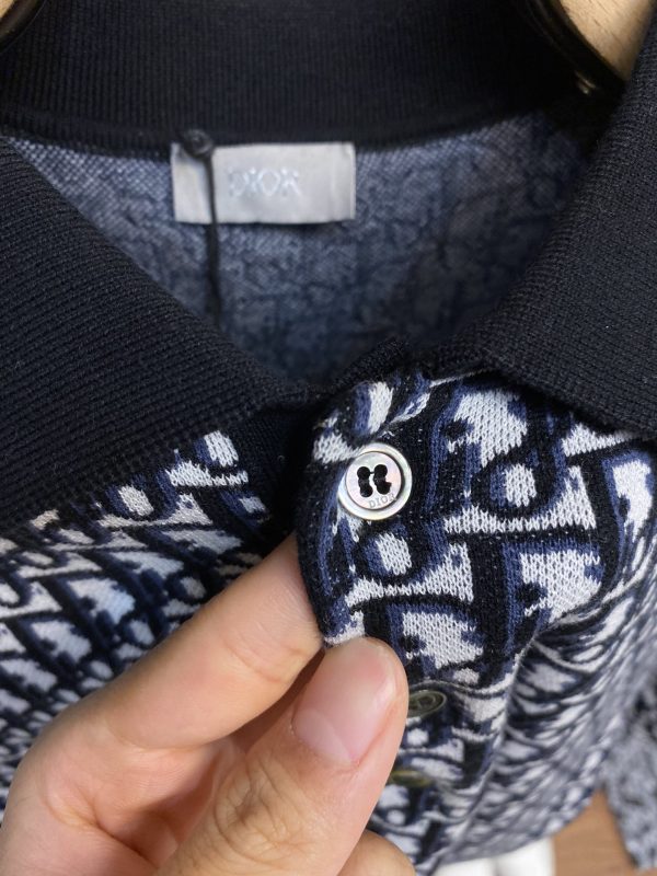 Dior, 23ss Oblique presbyopic polo shirt men and women of the same style - Image 13