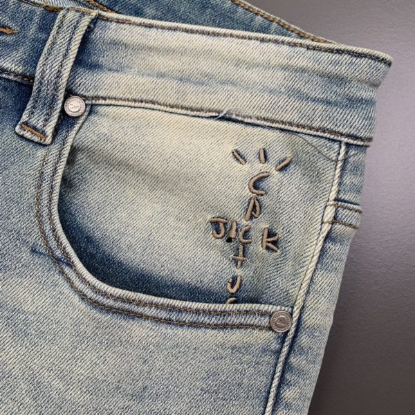 Dior 2023 spring and summer new denim products, high-quality original orders, heavy industry washed jeans, imported original washed elastic fabrics - Image 6