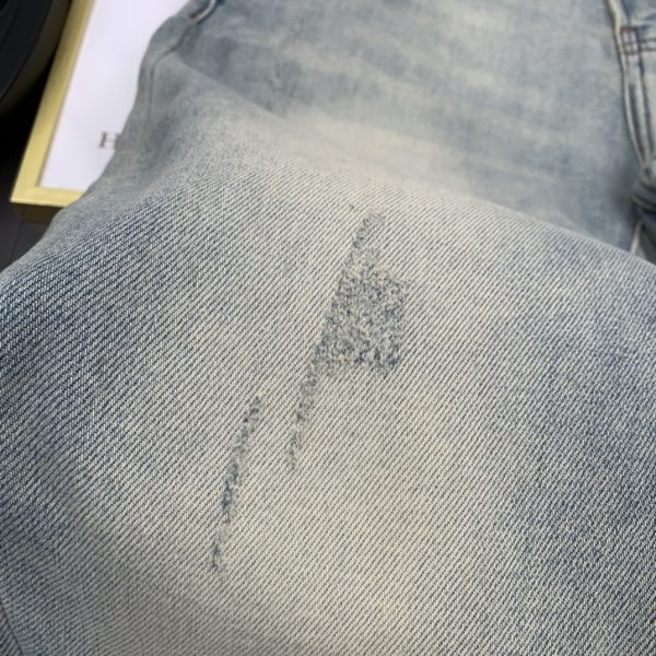 Dior 2023 spring and summer new denim products, high-quality original orders, heavy industry washed jeans, imported original washed elastic fabrics - Image 8