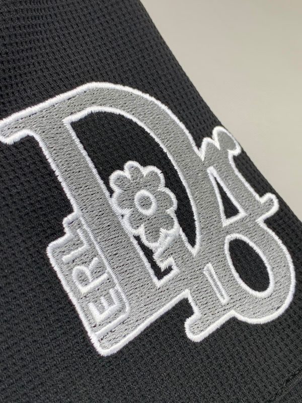 Brand [DIOR] men's casual pants 2023SS spring and summer new style, perfect hemming inside, customized original hardware, heavy embroidery craft pattern Logo - Image 5