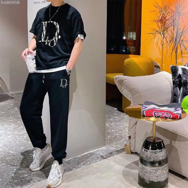 [DIOR] (Fat Gospel) 2023 official website with the same style. World famous luxury brand. Summer men (double mercerized) high quality - Image 4