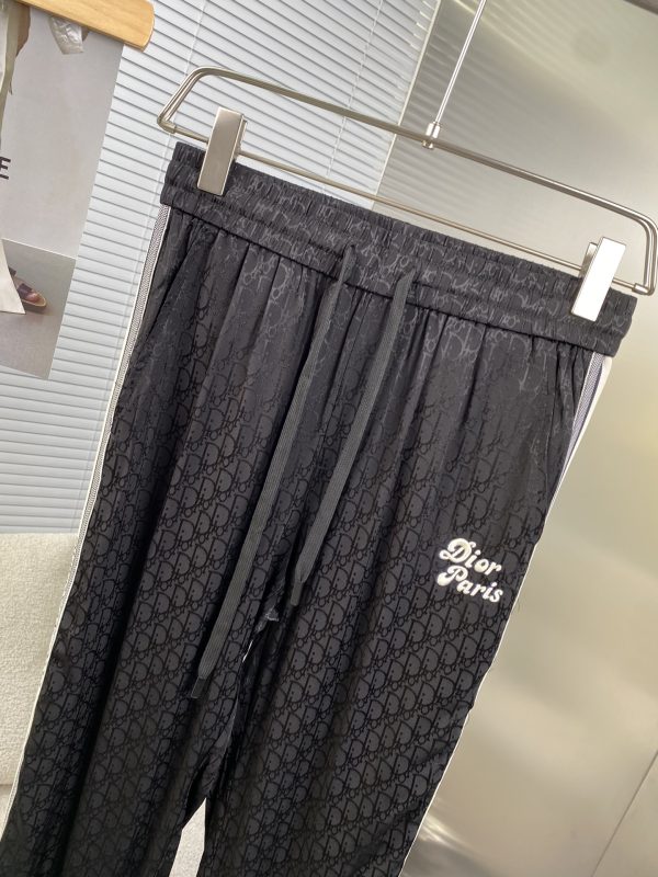 Dior 2023 autumn and winter new men's casual pants, high-end custom pure cotton breathable fabric, breathable micro-elasticity and extremely comfortable - Image 4