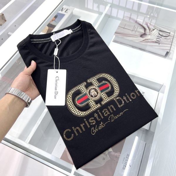 Dior - 2023ss spring and summer boutique men's and women's same style short-sleeved T-shirt, official website synchronization, high-end quality, custom imported double mercerized cotton fabric - Image 6