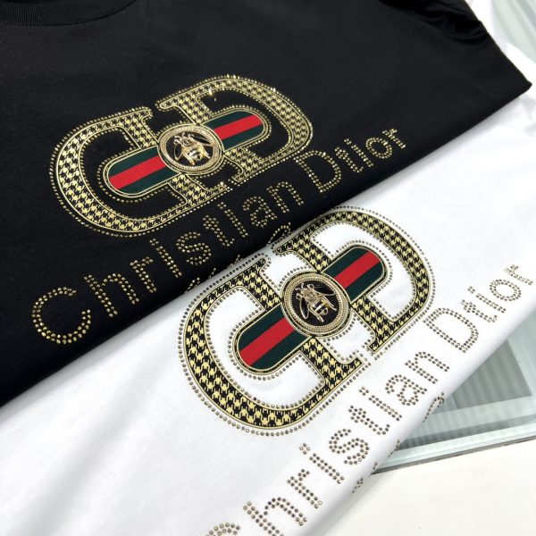 Dior - 2023ss spring and summer boutique men's and women's same style short-sleeved T-shirt, official website synchronization, high-end quality, custom imported double mercerized cotton fabric - Image 10