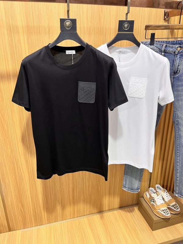 Dior 2022 spring and summer new original single men's round neck short-sleeved T-shirts are sold at counters simultaneously, high-end customization, simple fashion and versatile✨customized imported double mercerized cotton fabric