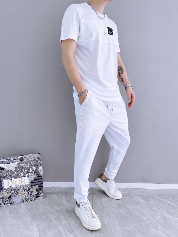 [DIOR] 2023 official website with the same style. World-renowned luxury brand. Summer men's short-sleeved suit, high quality - Image 4