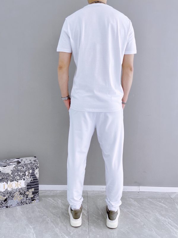 [DIOR] 2023 official website with the same style. World-renowned luxury brand. Summer men's short-sleeved suit, high-quality original order? goods suit uses imported original fabric - Image 6