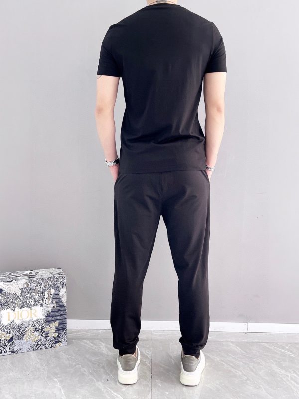 [DIOR] 2023 official website with the same style. World-renowned luxury brand. Summer men's short-sleeved suit, high-quality original order? goods suit uses imported original fabric - Image 7
