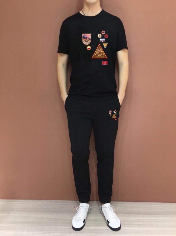[DIOR] (Fat Gospel) 2023 official website of the same style. World-renowned luxury brand. Summer men's (double mercerized) high-quality ? goods set - Image 3