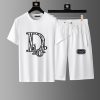 Brand [DIOR] 2023 new men's short-sleeved shorts suit! Synchronous sales on the official website! High-end version on the market