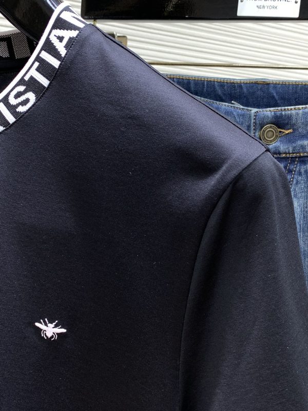 Dior Homme Jieao, 2023 summer new product, available at counters at the same time, original order, simple and fashionable round neck short-sleeved T-shirt, original imported fabric - Image 4
