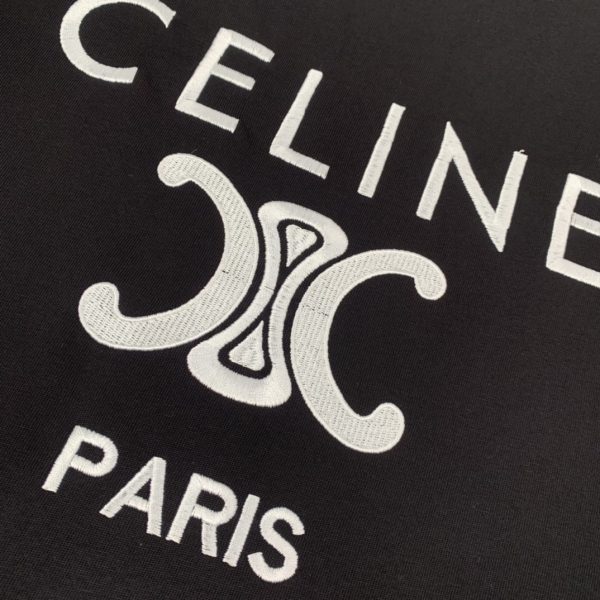 CELINE 2023 Round Neck Short Sleeve Suit Pure cotton double yarn fabric upper body will not be stuffy, smooth and comfortable skin-friendly effect is more breathable - Image 7