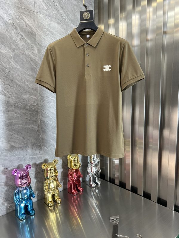 ❤️Celine/ Spring/Summer New Products Three Standards Complete Business Version Lapel Short Sleeve Polo Shirt Good products don’t need too much introduction See details Counter size: M-3XL
