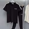 Brand [CELINE] The latest summer style of 2023, available at counters at the same time, the original order is ruthless, fashionable and casual suits