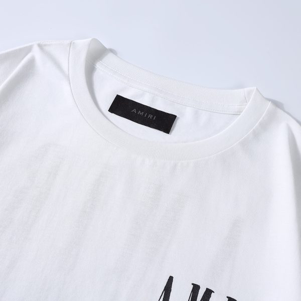 AMIRI 22SS graffiti letter splash ink short sleeve T - Image 3