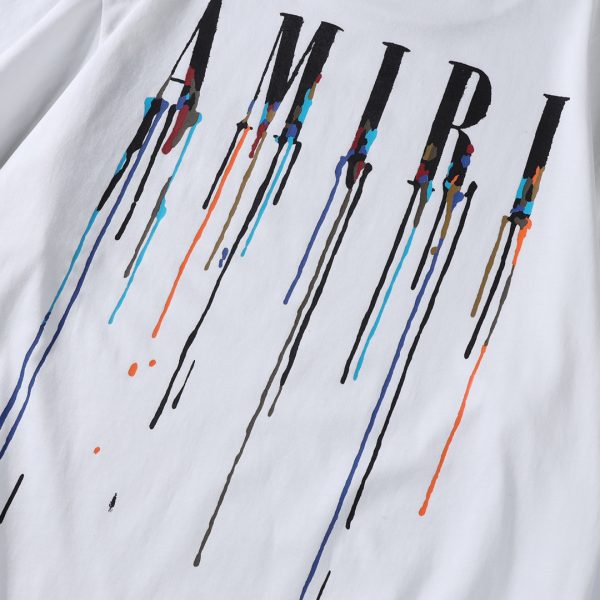 AMIRI 22SS graffiti letter splash ink short sleeve T - Image 6