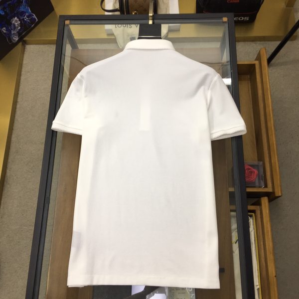 YSL2023 spring and summer new products Fashionable POLO/turned-neck short sleeves Haute-couture and versatile styles that anyone can easily control Fully custom-made fabrics Luxury classic brand logo design on the chest - Image 9