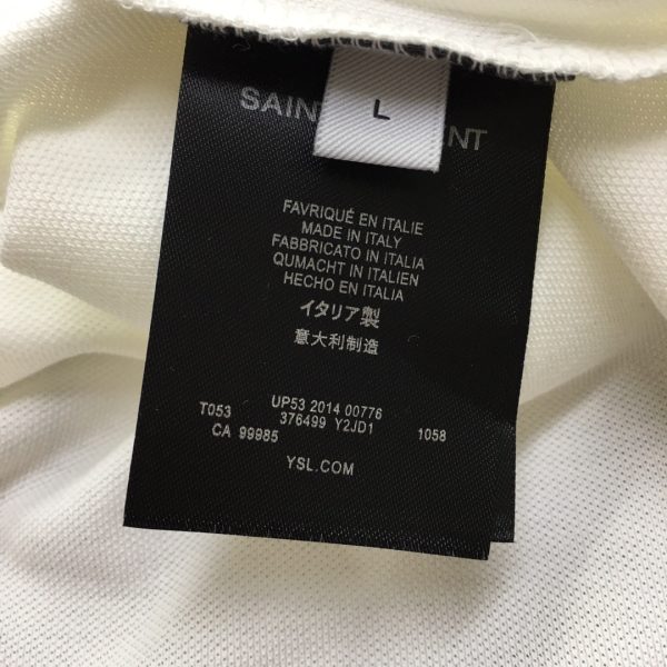 "YsL" ?2023 spring and summer counter fashion short-sleeved mercerized pearl cotton polo polo shirt - Image 10
