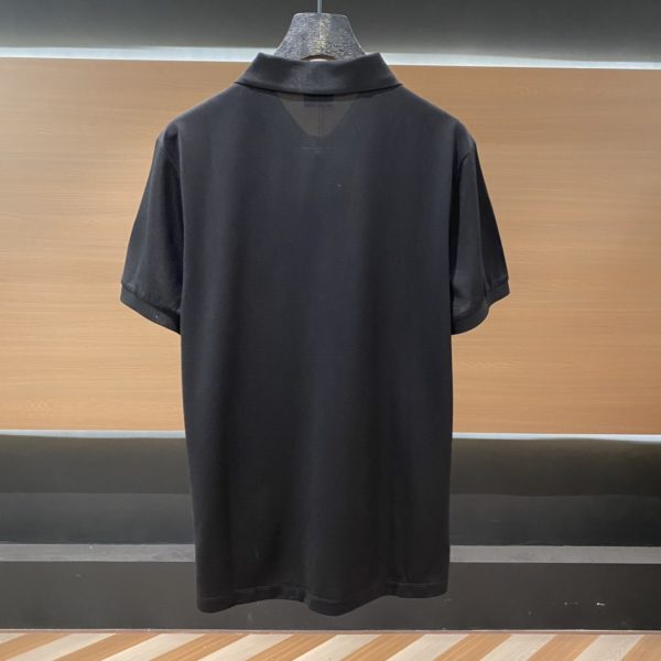 YSL 23 spring and summer short-sleeved polo shirt with brand letter embroidery on the chest, the same style as ZG, with YSL letter logo on the chest and embroidery in the same color of the cloth - Image 10