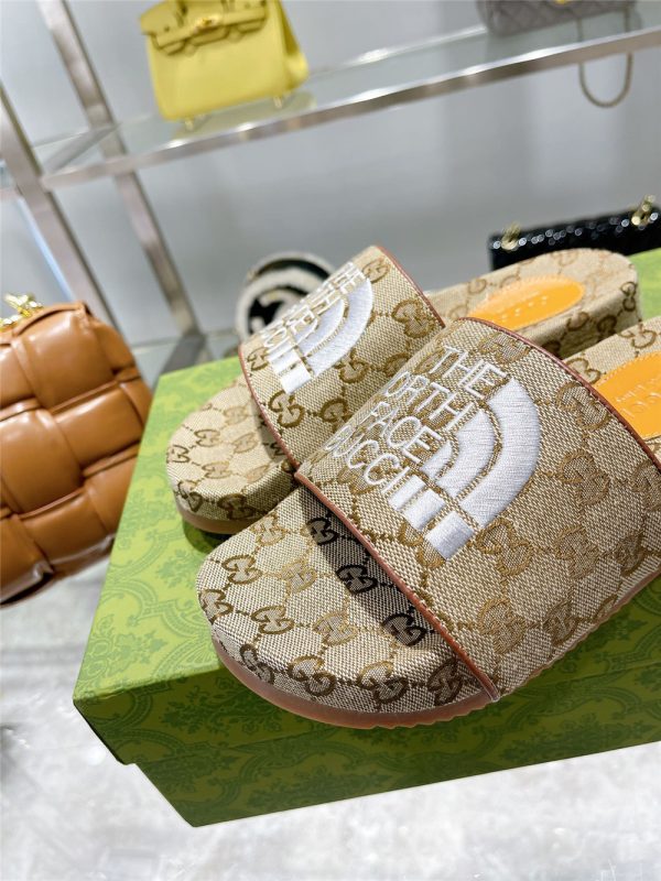 Gucci X The North Face GG Logo Slides - Image 5
