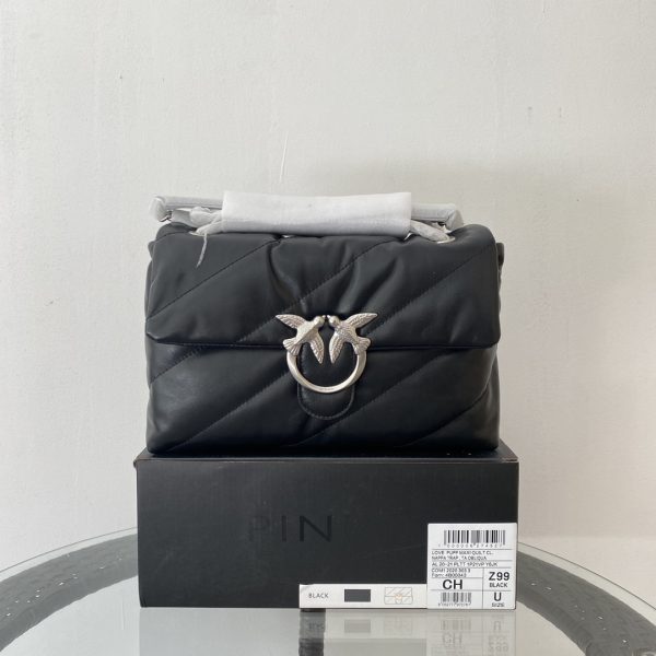 Pinko-Pillow Down Bag Black
