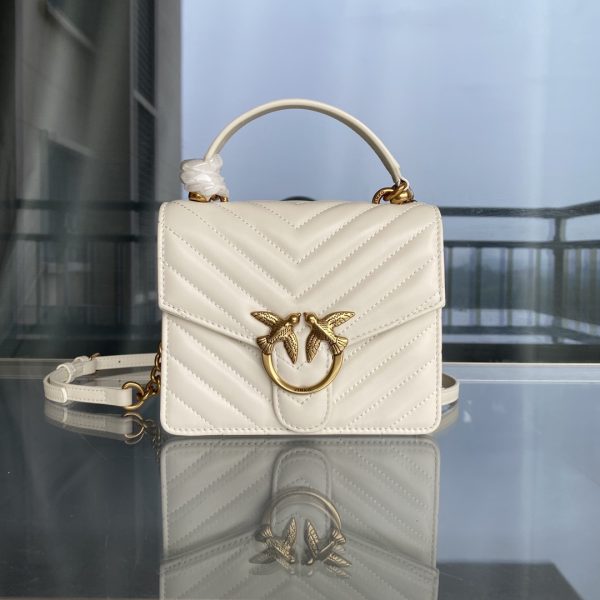 Pinko Swallow Bag 2022 Spring And Summer New Sheepskin Quilted Small Square Bag Portable Shoulder Messenger Bag