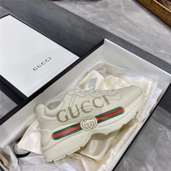 Women’s Rhyton Gucci logo leather sneaker Lovers - Image 6