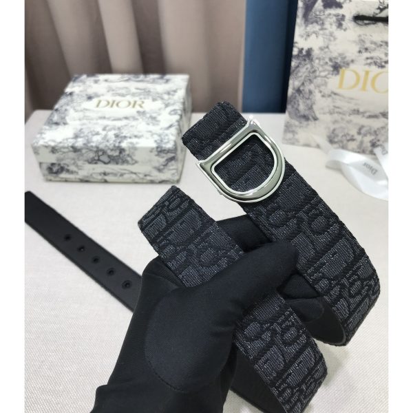 Dior Leather Belt With 'D' Buckle