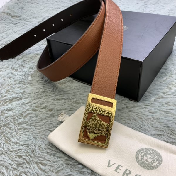Versace Medusa Head Leather Belt  35mm