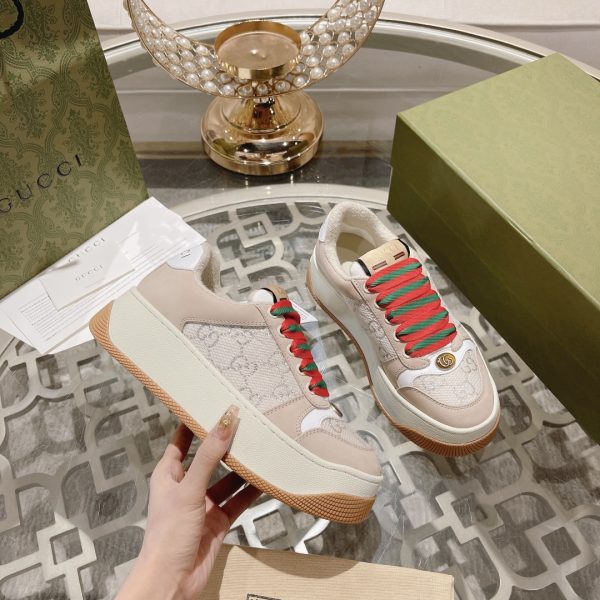 Gucci’s latest chubby thick-soled dirty shoes couple casual shoes 6cm height increasing shoes D - Image 5
